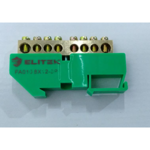 BARRAMENTO TERRA ELITEK VERDE 08 FUROS