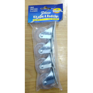 RODIZIO EM SILICONE C/4 PCS  WESTERN
