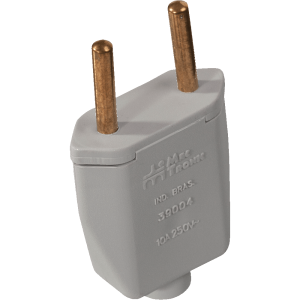 MEC T. 39006 PLUGUE RETANG 2P 20A CINZA -CX 60