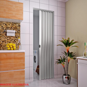 PORTA SANFONADA MULTILIT 0,72 CINZA