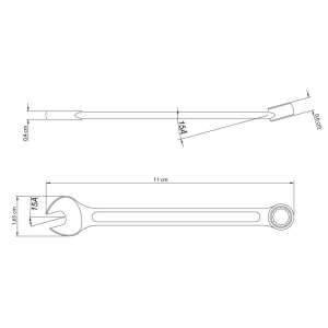 CHAVE COMBINADA 06MM TRAMONTINA