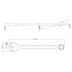 CHAVE COMBINADA 07MM TRAMONTINA