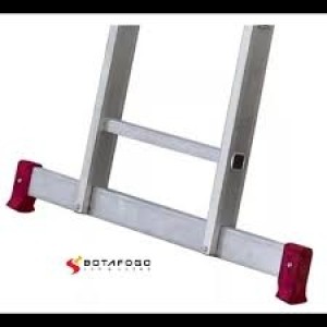 ESCADA EXTENSIVA ALUMINIO 12X2 DEGRAUS BOTAFOGO