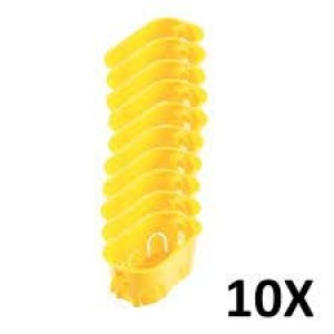 CAIXA DE LUZ DRYWALL  4 X 2 AMARELA PCT 10