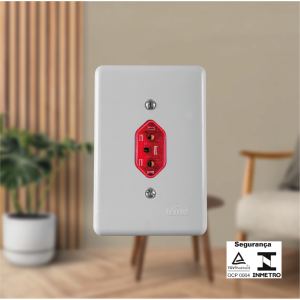 ILUMI STYLUS 20143 1 TOM 2P+T VERM. 20A C/PL VERT