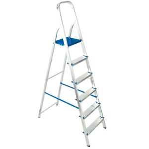 ESCADA DE ALUMINIO  6 DEGRAUS ALUMASA