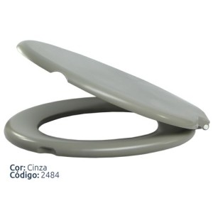 ASSENTO SANIT. ALUMASA ALMOFADADO CINZA