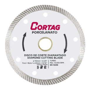 DISCO CORTE CORTAG DIAM.PORC. EX FINO TURBO